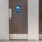 Unisex Accessible Restroom Sign with Braille