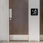 Directional Accessible Restroom Sign with Braille