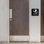 NY Directional Accessible Restroom Sign with Braille