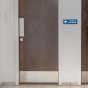 Directional Women Restroom Sign