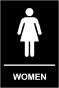 Women Restroom Sign