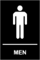 Men Restroom Sign