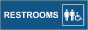 Unisex Accessible Restrooms Sign