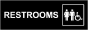 Unisex Accessible Restrooms Sign