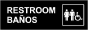 Bilingual Unisex Accessible Restroom Sign