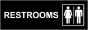 Unisex Restrooms Sign