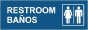 Bilingual Unisex Restroom Sign