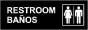 Bilingual Unisex Restroom Sign