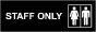 Staff Only Sign