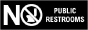 No Public Restrooms Sign