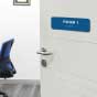 Room 1 Sign with Braille