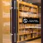 No Cell Phones Allowed in Library Sign