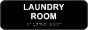 Laundry Room Sign with Braille