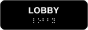 Lobby Sign with Braille