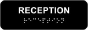 Reception Sign with Braille