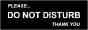 Do Not Disturb Sign