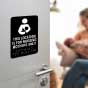 Location For Nursing Mothers Only Sign with Braille