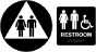 Unisex California Title 24 Restroom Sign with Braille Kit