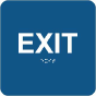 Exit Sign with Braille