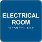 Electrical Room Sign with Braille