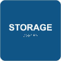 Storage Sign with Braille