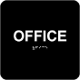 Office Sign with Braille