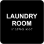 Laundry Room Sign with Braille