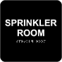Sprinkler Room Sign with Braille