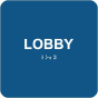 Lobby Sign with Braille