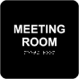 Meeting Room Sign with Braille