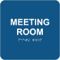 Meeting Room Sign with Braille