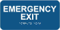 Emergency Exit Sign with Braille