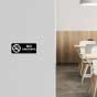 Horizontal No Smoking Sign with Braille
