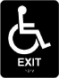 Exit Sign with Braille