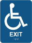 Exit Sign with Braille