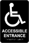 Accessible Entrance Sign with Braille