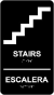 Bilingual Stairs Sign with Braille