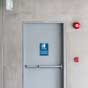 Bilingual Fire Door Keep Closed Sign with Braille