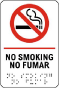 Bilingual No Smoking Sign with Braille