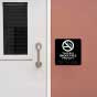 Smoke Free Facility Sign with Braille