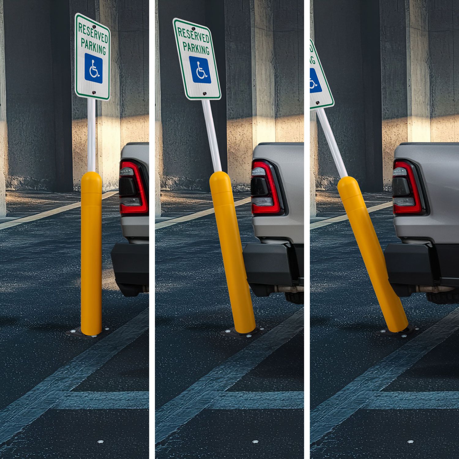78″ Flex Sign Post – Fixed and Drivable Base