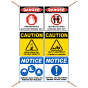 Multi Hazard Authorized Personnel Only Construction Site Banner