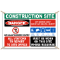 Construction Site Multi Hazard Banner