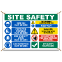 Hard Hat Must Be Worn Multi Hazard Construction Banner