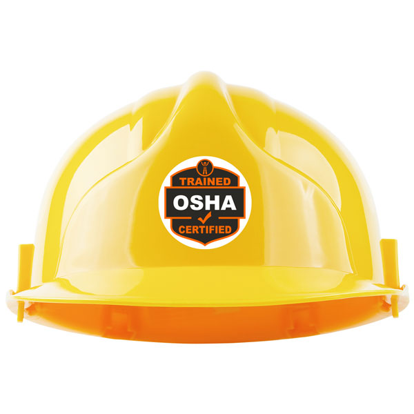 Trained Osha Certified Hard Hat Sticker