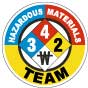 Hazardous Materials Team Hard Hat Sticker