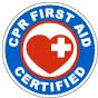 CPR First Aid Certified Hard Hat Sticker