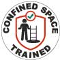 Confined Space Trained Hard Hat Sticker
