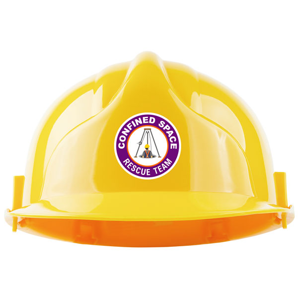 Confined Space Rescue Team Hard Hat Sticker