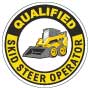 Qualified Skid Steer Operator Hard Hat Sticker